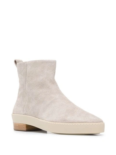 Shop Fear Of God Ankle Boots In Grey