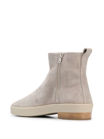 Shop Fear Of God Ankle Boots In Grey
