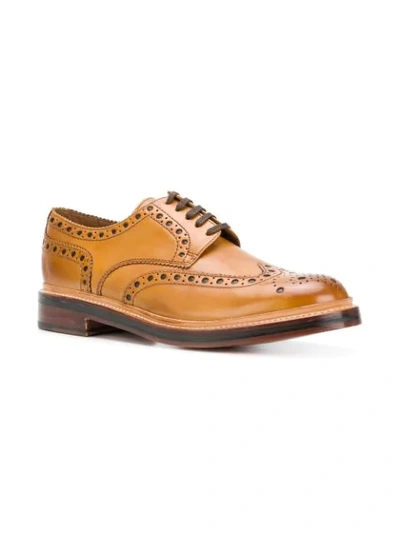 Shop Grenson Archie Brogues In Brown