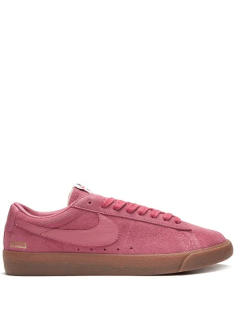 nike blazer low pink suede