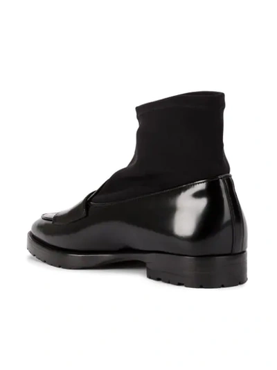 Shop Edhen Milano Sock Ankle Boots - Black