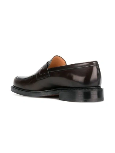 Shop Church's Classic Penny Loafers In Brown
