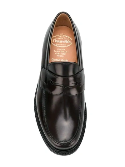Shop Church's Classic Penny Loafers In Brown