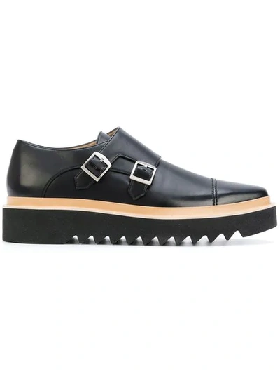Shop Stella Mccartney Platform Monk Shoes In Black