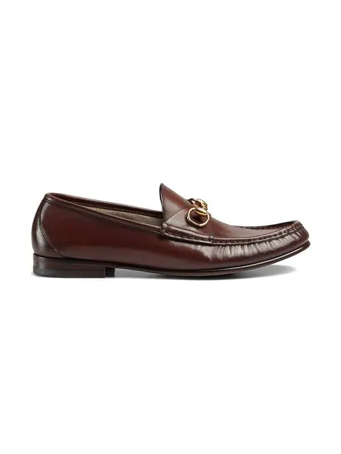 gucci horsebit loafers brown