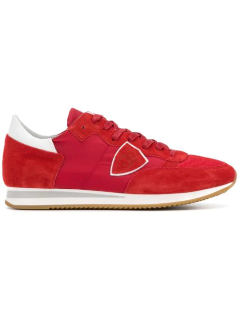 Philippe Model Lace Up Sneakers In Red | ModeSens