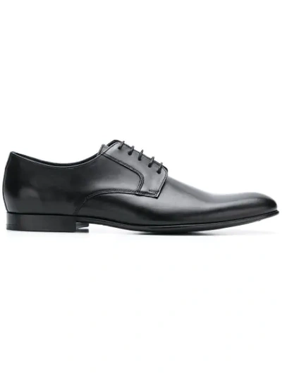 Shop Ps By Paul Smith Classic Derby Shoes In Black