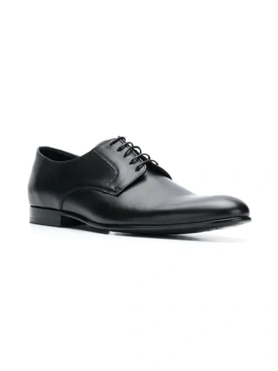 Shop Ps By Paul Smith Classic Derby Shoes In Black