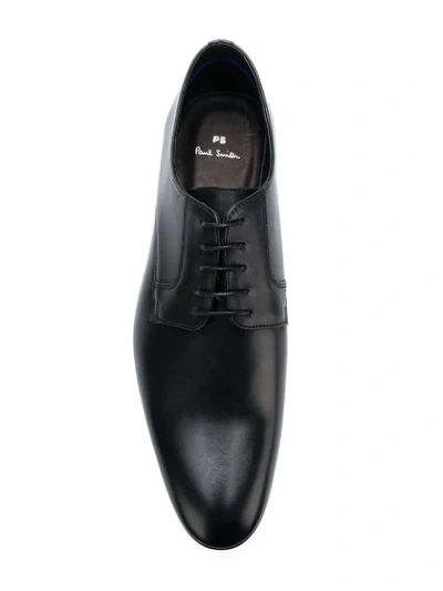 Shop Ps By Paul Smith Classic Derby Shoes In Black