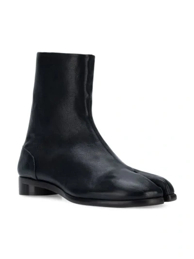 Shop Maison Margiela Flat Ankle Boots In Black