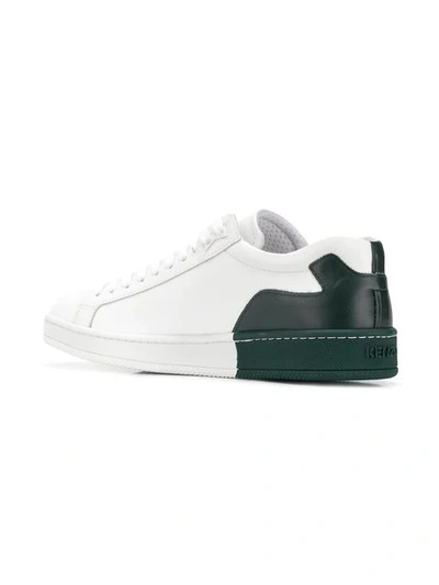 Shop Kenzo Bi-colour Sneakers - White