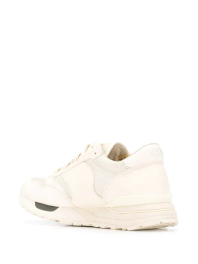 Shop Visvim Lace-up Sneakers In Ivory