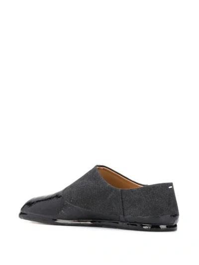 Shop Maison Margiela Loafer Mit Glänzender Kappe - Schwarz In Black