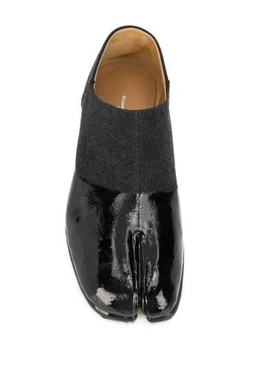 Shop Maison Margiela Loafer Mit Glänzender Kappe - Schwarz In Black