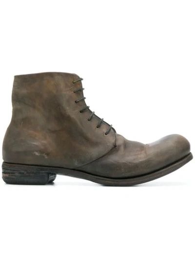 Shop A Diciannoveventitre Dc2 Horse Oil Boots In Brown