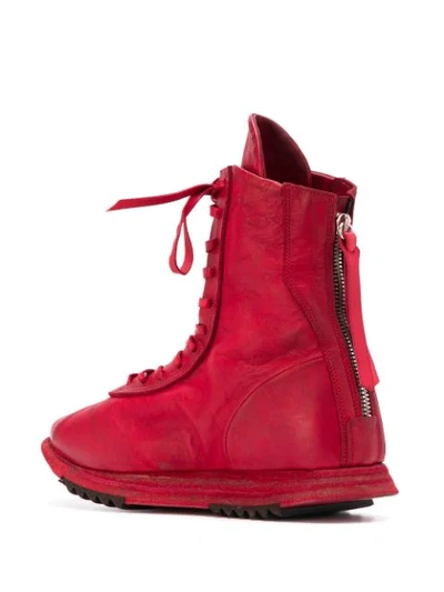 Shop Artselab Hi-top Sneakers In Red