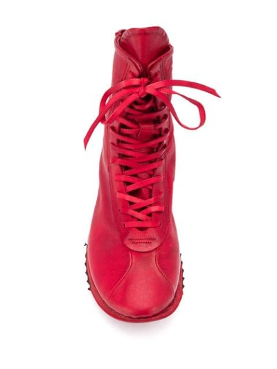 Shop Artselab Hi-top Sneakers In Red