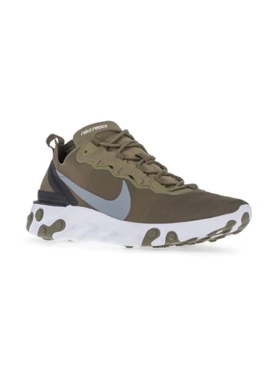 Shop Nike React Element 55 Trainers - Green
