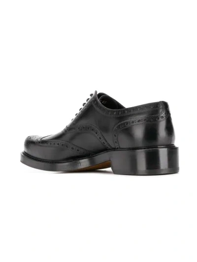Shop Dsquared2 Chunky Sole Brogues In Black