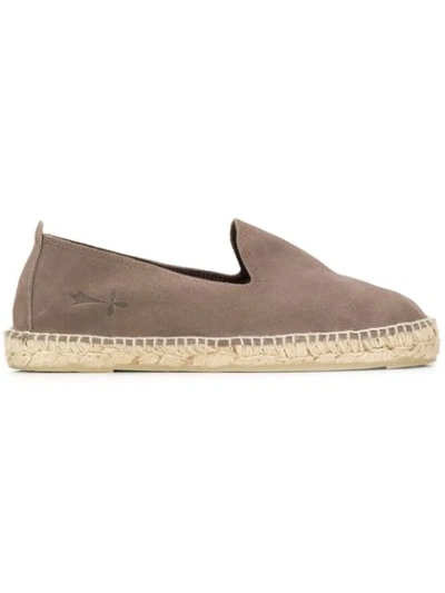 Shop Manebi Flat Espadrilles In Grey