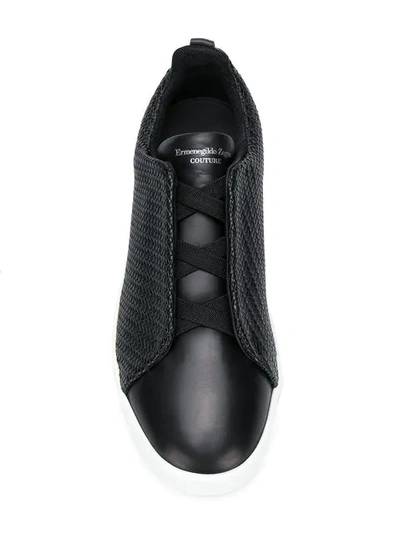 Shop Ermenegildo Zegna Pelletessuta™ Sneakers In Ner Black