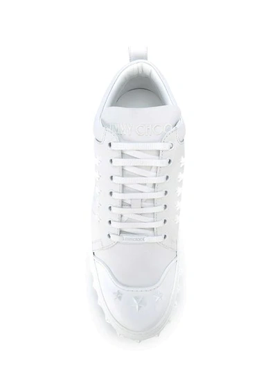 Shop Jimmy Choo Chase Sneakers In White