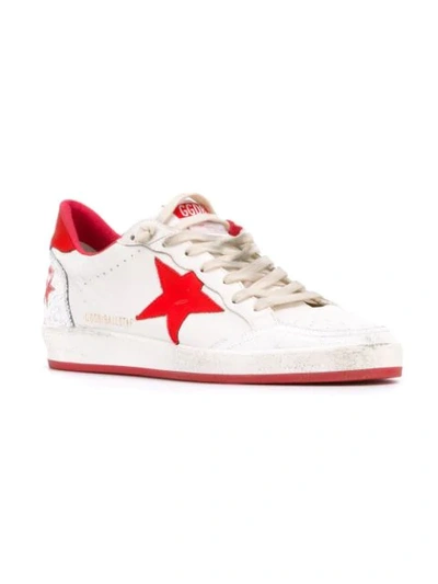 Shop Golden Goose 'ball Star' Sneakers In White