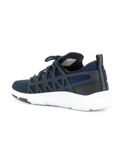 Shop Polo Ralph Lauren Train 200 Sneakers In Blue