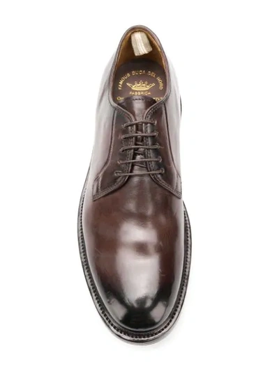 Shop Officine Creative Stanford Derby Shoes In Brown