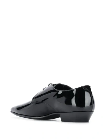 Shop Saint Laurent Lace Up Shoes In Black