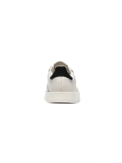 ADIDAS WHITE SUPER COURT LEATHER LOW-TOP SNEAKERS - 大地色