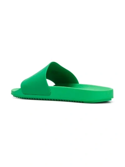 Shop Rick Owens Drkshdw Logo Slides - Green