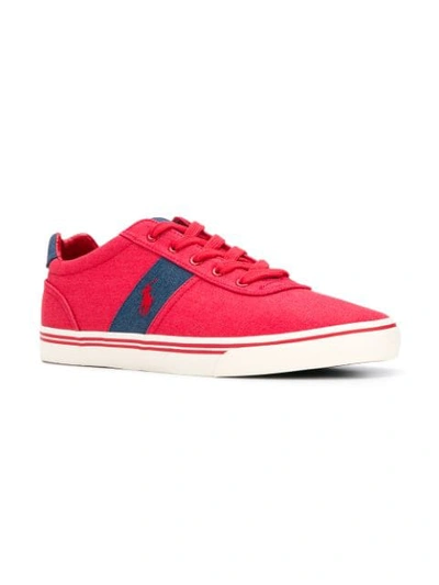 Shop Polo Ralph Lauren Low Top Sneakers In Red