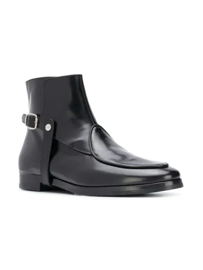 Shop Edhen Milano Strap Detail Ankle Boots - Black