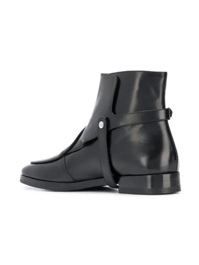 Shop Edhen Milano Strap Detail Ankle Boots - Black