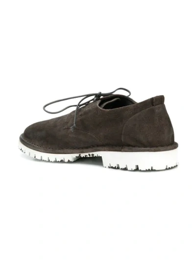 Shop Marsèll Distressed Oxfords In Brown