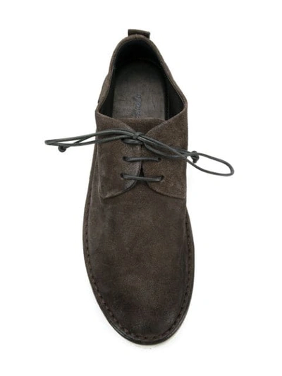 Shop Marsèll Distressed Oxfords In Brown