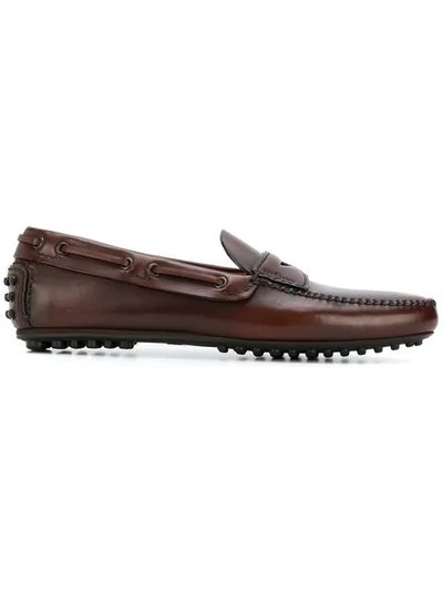 Shop Car Shoe Driving Shoes In Brown