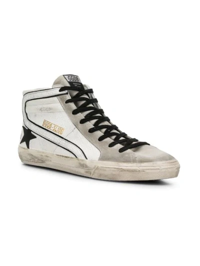 Shop Golden Goose Slide Hi-tops In White