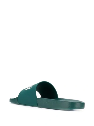 Shop Dsquared2 Icon Sliders In Green