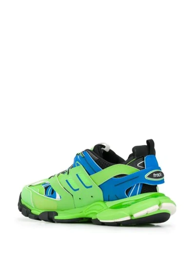 Shop Balenciaga Track Sneakers In Green