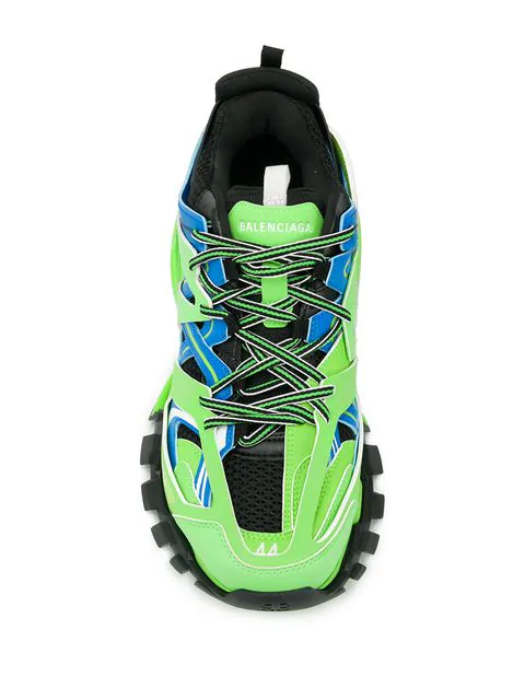 balenciaga track lime green
