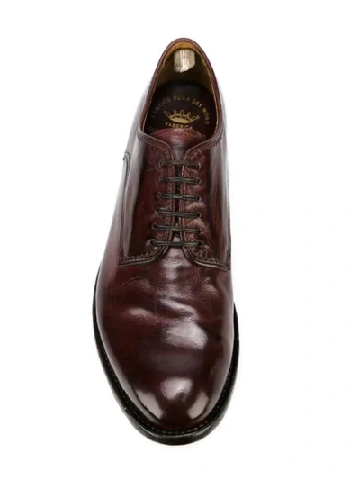 Shop Officine Creative 'anatomia' Derby Shoes In Red