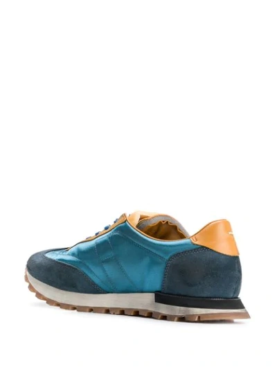 Shop Maison Margiela Colour-block Sneakers In Blue