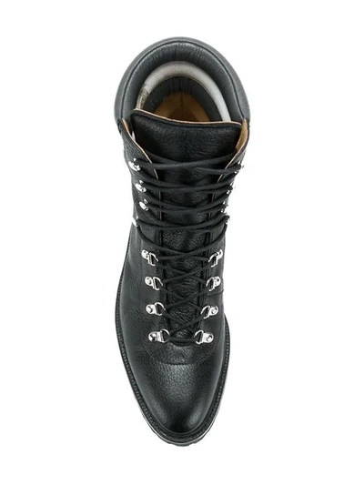 Shop Thom Browne Ski Boot In Deerskin In Black