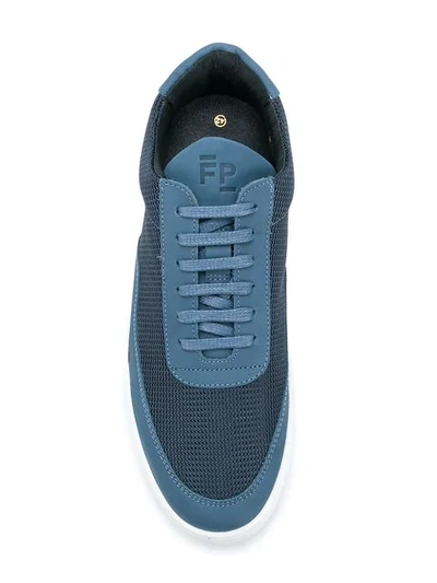 Shop Filling Pieces Flat Sole Sneakers In Blue