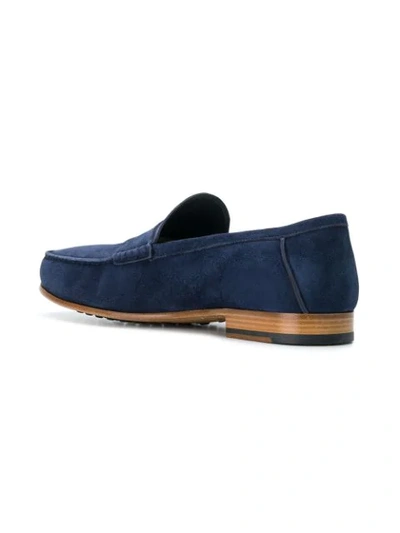 Shop Tod's Classic Style Loafers In Blue