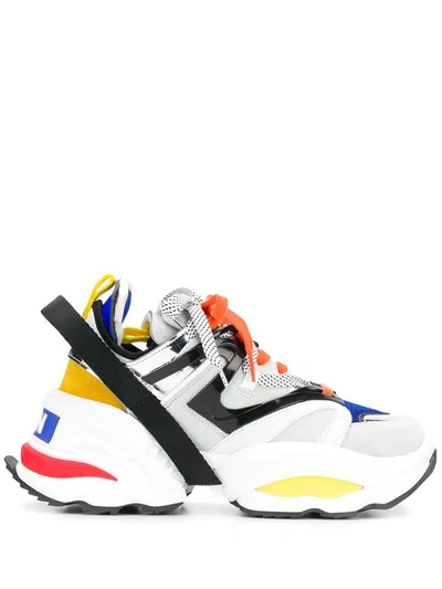 Shop Dsquared2 Chunky Sneakers In White