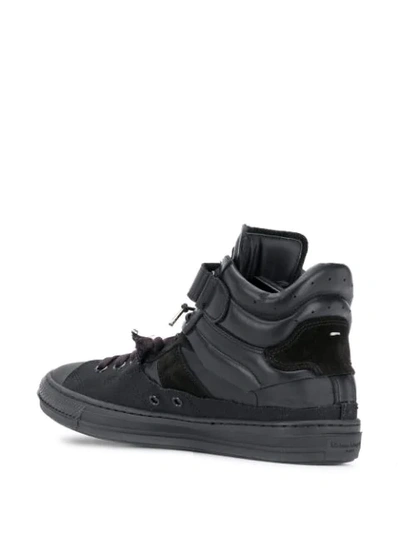 Shop Maison Margiela High-top Evolution Sneakers In Black