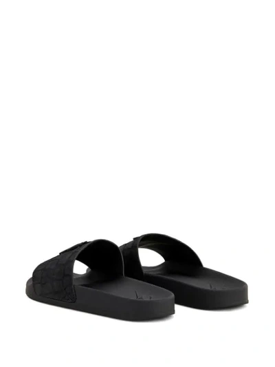 Shop Giuseppe Zanotti Brett Slides In Black